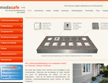 Tablet Screenshot of moda-safe.de